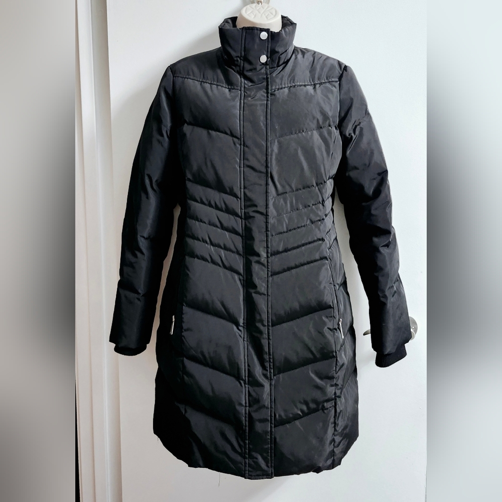 Cleo Down Black Women's Coat - Picture 11 of 16